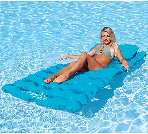 AIRHEAD SUN COMFORT COOL SUEDE Pool Mattress. Sapphire, Model:AHSC-024