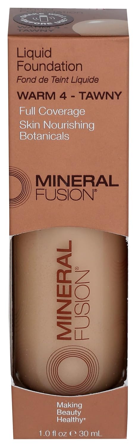 Mineral Fusion Full Coverage Liquid Foundation (Cool 1, Fair), 1 Fl Oz