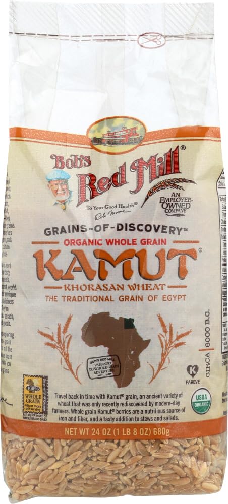 Bob's Red Mill Organic Kamut Khorasan Berries, 24 Oz (4 Pack)