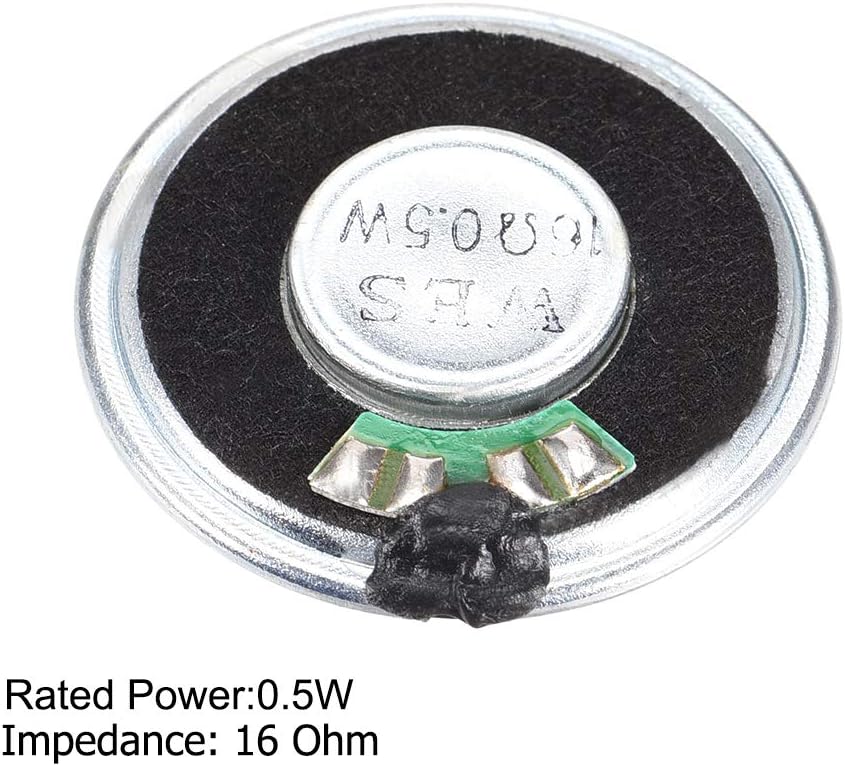 uxcell 0.5W 16 Ohm Micro Internal Speaker Magnet Loudspeaker 36mm Dia