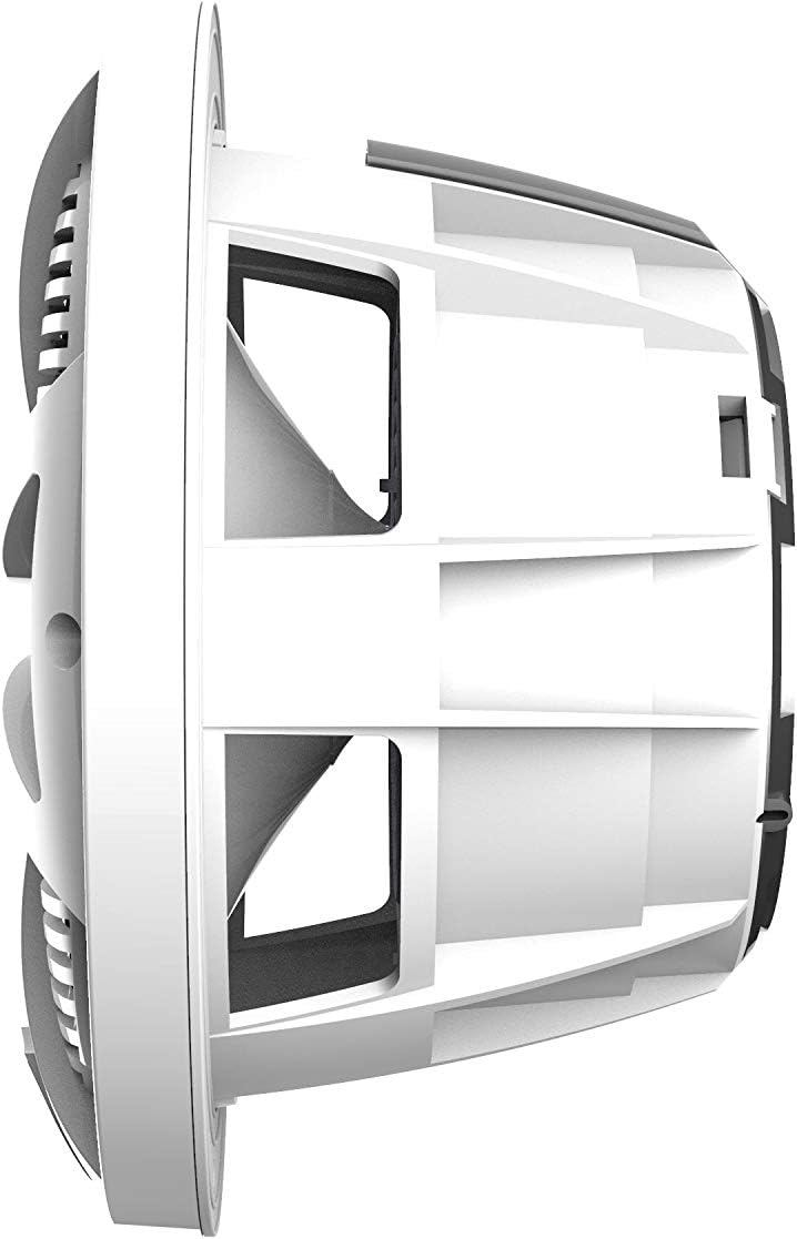wet sounds | REVO 8-SWW | High Output Component Style 8" Marine Coaxial Speaker with RGB Backlighting and Enclosed White SW Grille