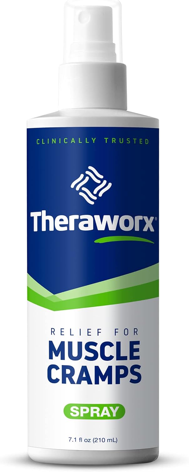 Theraworx Muscle Cramps Relief Foam with Magnesium Sulfate, 7.1oz (1 Count) | Clinically Trusted, Fast-Acting Muscle & Leg Cramp Relief, Made with Magnesium Sulfate. Paraben-Free, no mess or strong odor.