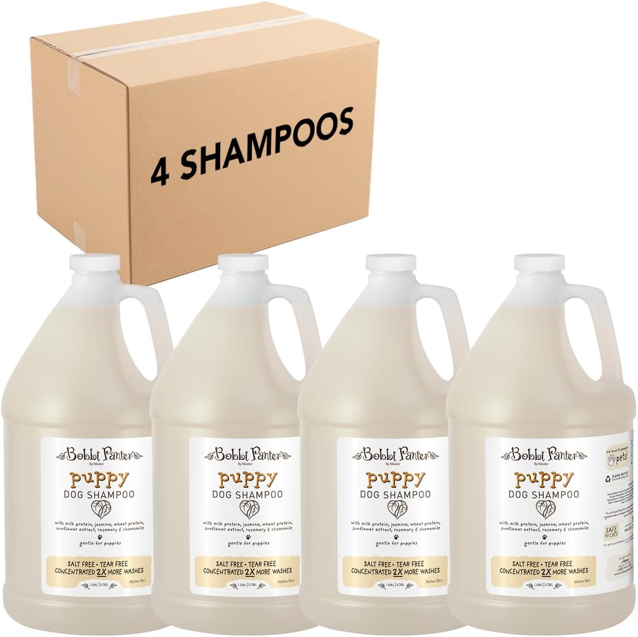 Bobbi Panter Soothing Dog Shampoo Tea Tree, Lavender, Cucumber & Oat Protein – Natural Formula for Sensitive Skin & Irritation Relief, Tear-Free, 30:1 Concentrate, Made in USA, 14 oz