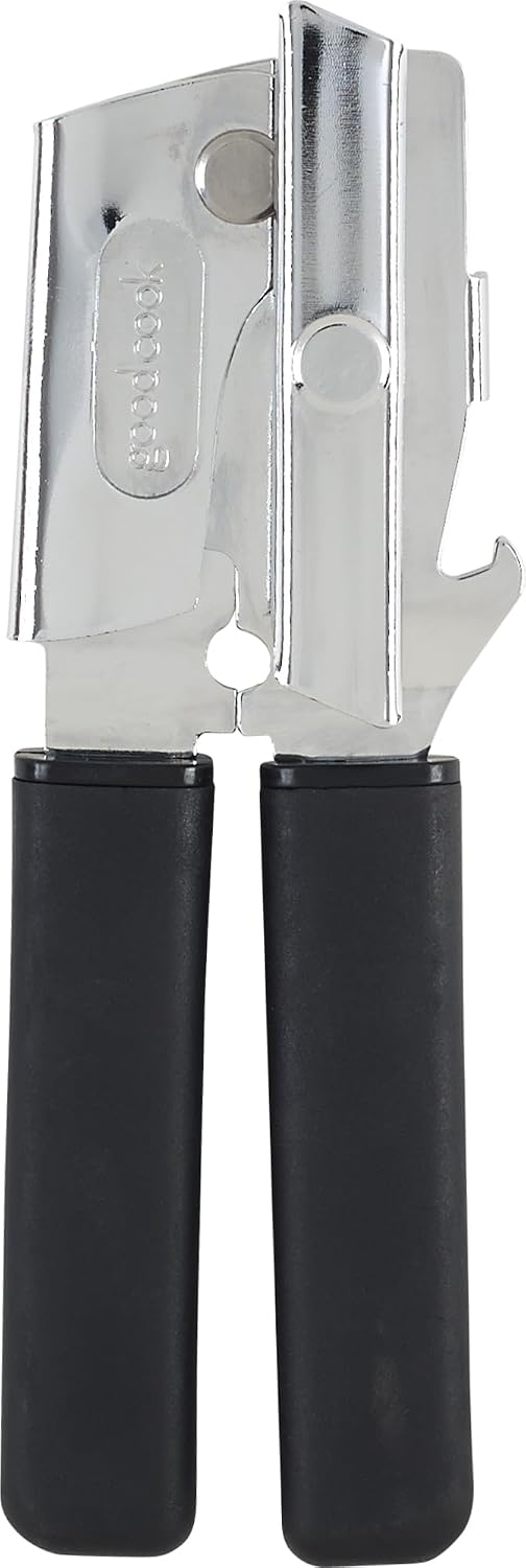 GoodCook Everyday Classic Can Opener, High Carbon Stainless Steel Blade, Heavy Duty with Soft Grip Handles, Manual Kitchen Tool for All Can Sizes