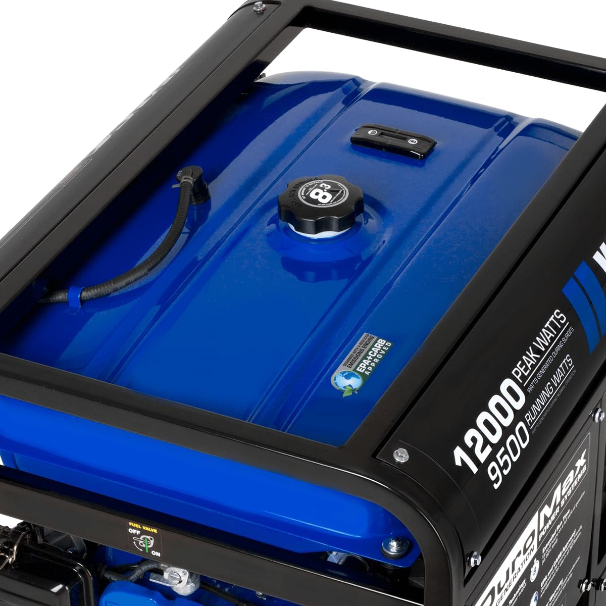 DuroMax XP12000EH 12,000-Watt Dual Fuel Portable Generator – Gas & Propane, Electric Start, Whole Home Backup Power, Transfer Switch Ready, RV & Emergency Ready
