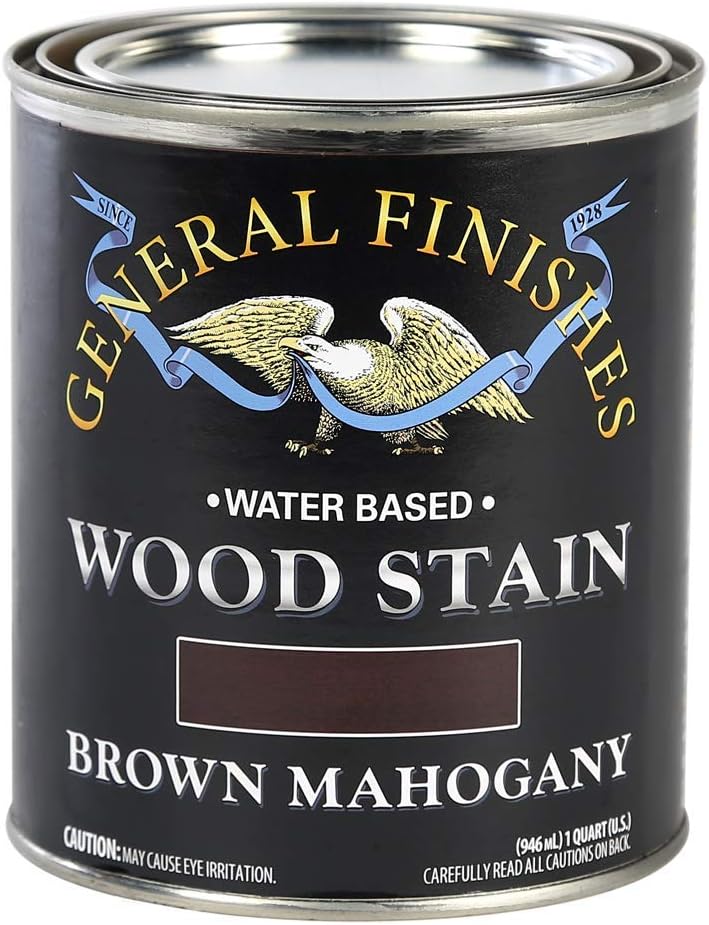 General Finishes Water Based Wood Stain, 1 Quart, Antique Oak