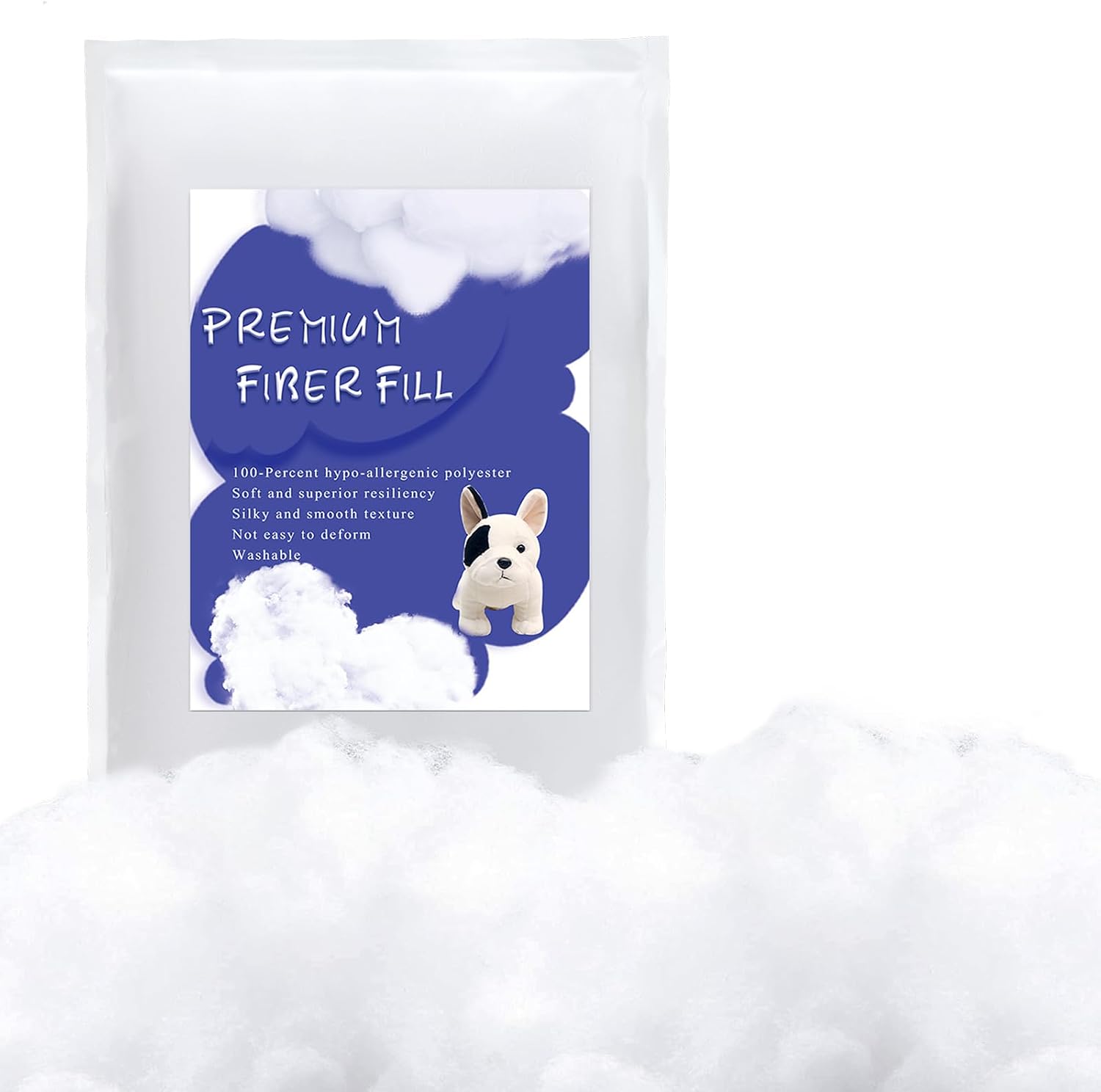 BUTUZE 250g/8.8oz Polyfill Stuffing Fiber Fill,Stuffing for Stuffed Animals