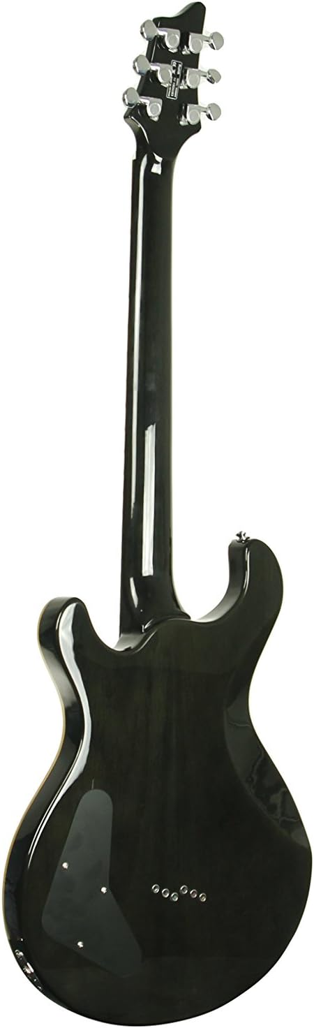 IYV 6 String IP-350 TBK PRS Solid-Body Electric Guitar, Trans Black