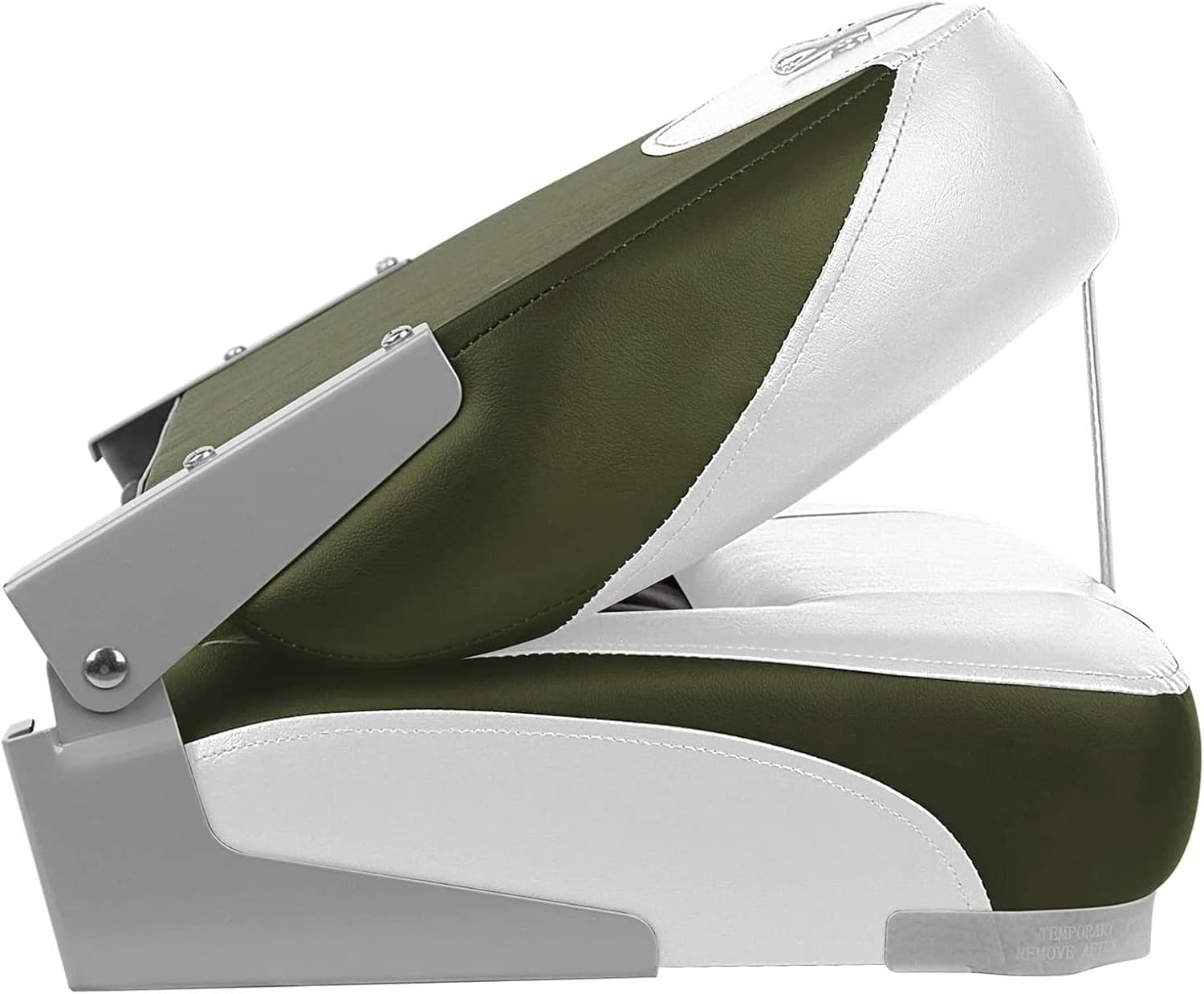 XGEAR Fold-Down Boat Seat, Low Back Fishing Boat Chair