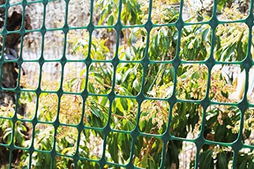 TENAX Garden Fence - Green, Durable, Lightweight - 3' x 25' - Plastic