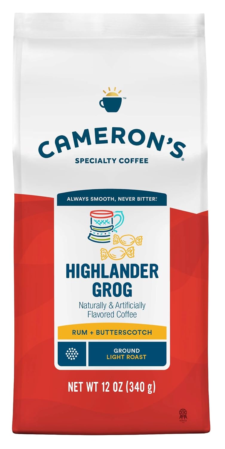 Cameron's Coffee Roasted Ground Coffee Bag, Flavored, Vanilla Hazelnut, 32 Ounce