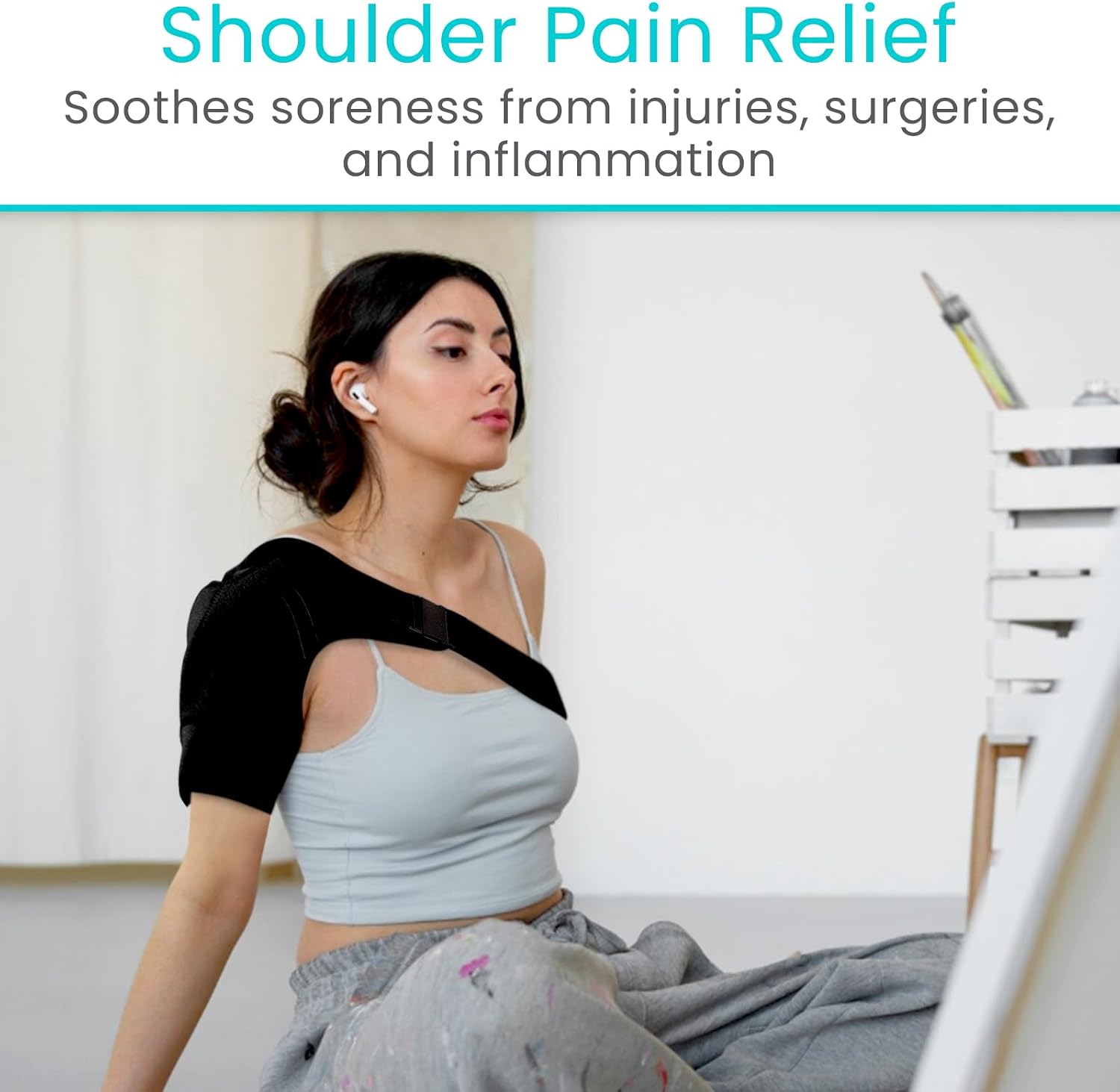 Vive Shoulder Brace for Women & Men - Injury Recovery Compression Support