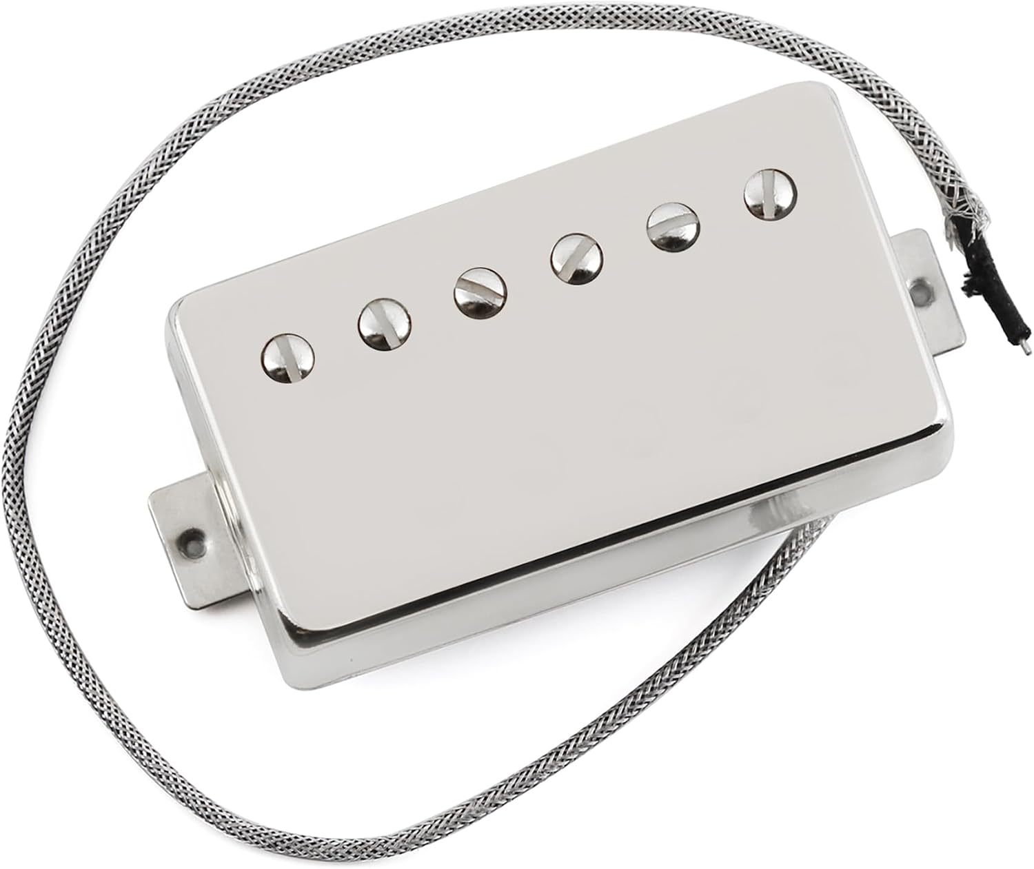 FLEOR Alnico5 Guitar Humbucker Pickup Set Chrome Bridge & Neck Pickups Compatible with LP style Guitar Part