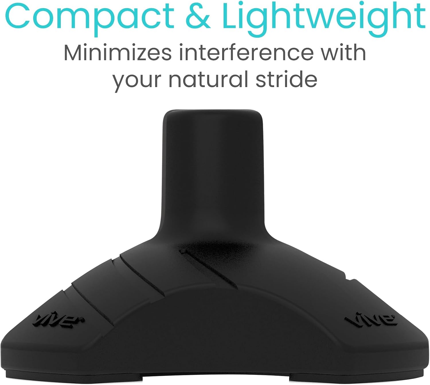 Vive Self Standing Walking Cane Tip 3/4 Inch Heavy Duty Replacement Quad
