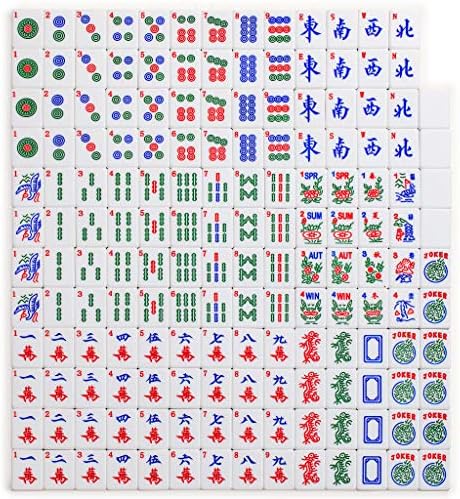 Yellow Mountain Imports Set of 166 American Mahjong Tiles, Koi (Tiles Only Set)