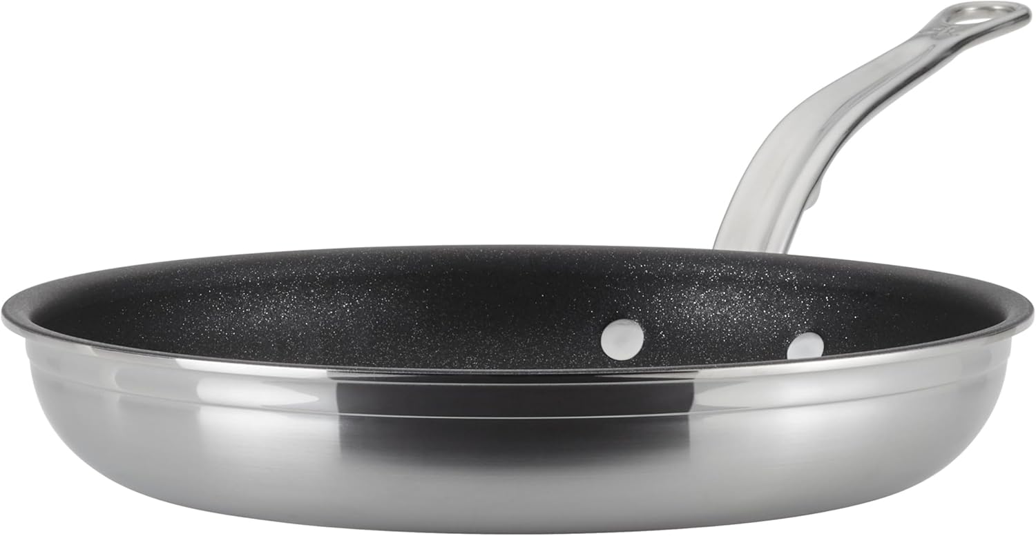 Hestan ProBond Forged TITUM - Professional Clad Stainless Steel, Nonstick, Frying Pan, (8.5-Inch), Induction Compatible, Made without PFOAs