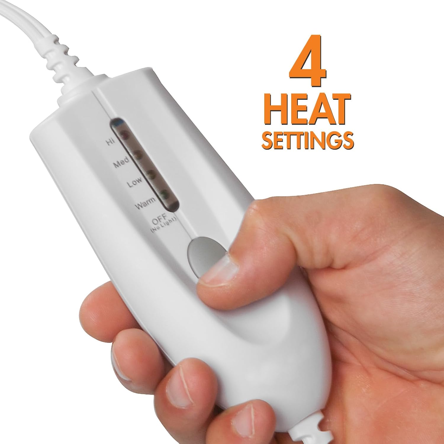 Deluxe Heating Pad Moist/Dry Heat Therapy | Moist & Dry Heat Therapy for Sore Muscles, 4 Heat Settings, Sponge Included, Machine-Washable Cover