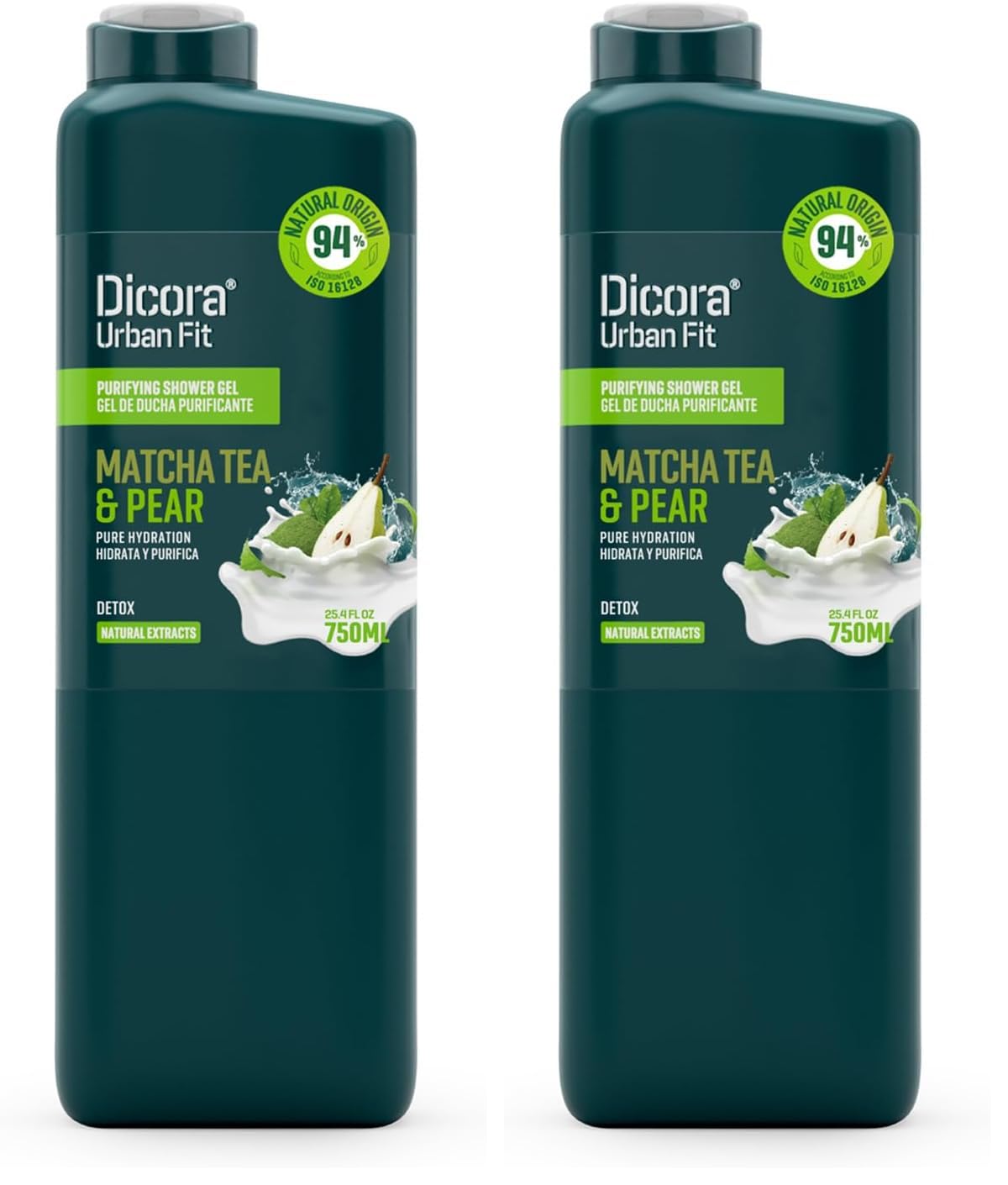 Dicora Urban Fit Shower Gel - Women and Mens Body Wash for All-Day Hydration - Prevents Premature Aging with Vitamin C - Citrus and Peach - 25.4 oz