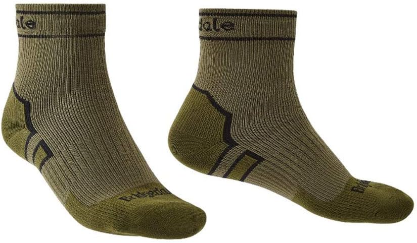 Bridgedale Standard Mens and Hiking-Socks, Khaki/Olive, Large