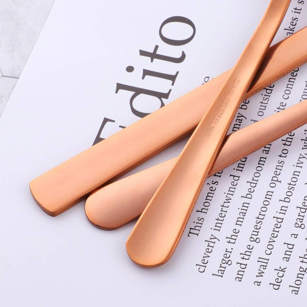 BuyGo Rainbow Silverware Set Flatware Set Stainless Steel Colorful Dinnerware Set 16-Piece Multicolor Cutlery Set, Service for 4