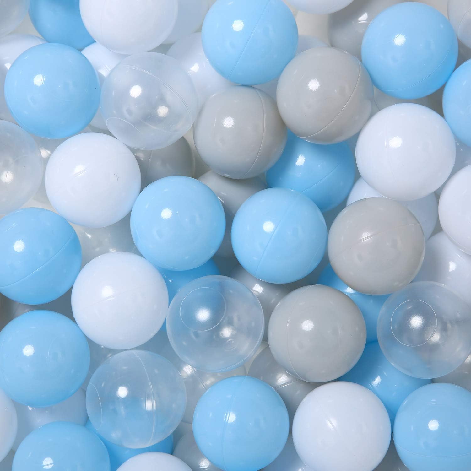 GOGOSO Ball Pit Balls 100 PCS for Toddles, Kids Plastic Balls for Ball Pit, Pool, Pink Party Accessories, Birthday Decoration
