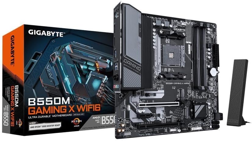 NEWEGG Motherboard CPU Memory Combo - B550M Micro ATX Motherboard Bundle with Ryzen 5 5500 6-Core 3.6 GHz CPU and 16GB (2 x 8GB) 288-Pin PC RAM DDR4 3600 Desktop Memory