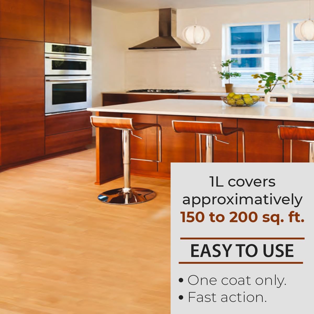 SamaN Interior One Step Wood Seal, Stain and Varnish – Oil Based Odorless Dye - Protection for Furniture and Fine Wood (Cedar SAM-303, 8 oz)