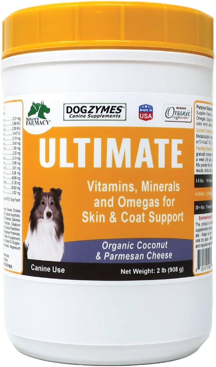 Dogzymes Ultimate Skin and Coat with Algal Oil and Organic Coconut (1 Pound)