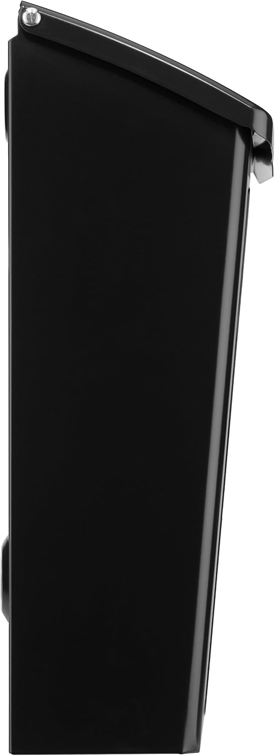 Architectural Mailboxes 2681B Black Marina Wall Mount Mailbox, Small | Galvanized steel build for outside with weather-resistant outdoor construction and a rust-resistant powder-coat finish.