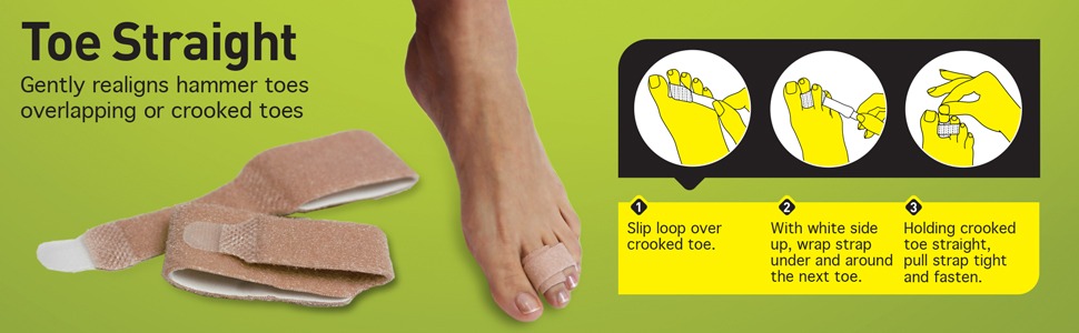toe straight realigns hammer toes overlapping crooked profoot