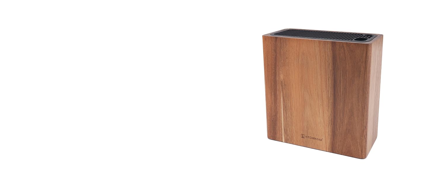 Acacia Wood Universal Knife Block