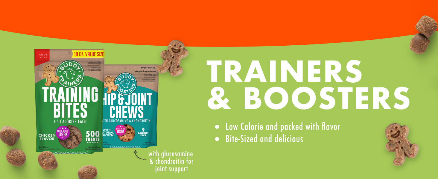 Trainers &amp;amp; Boosters: Low calorie and packed with flavor. Bite sized and delicious.