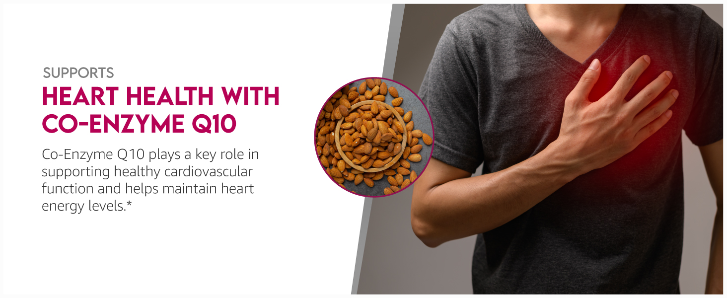 Man holding chest to represent heart health support