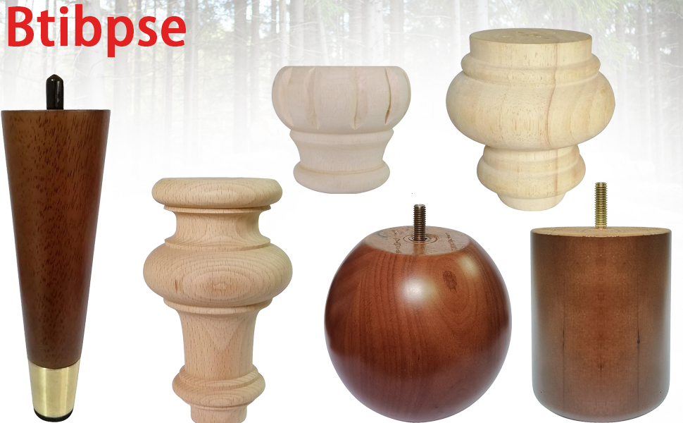 Wood furniture legs
