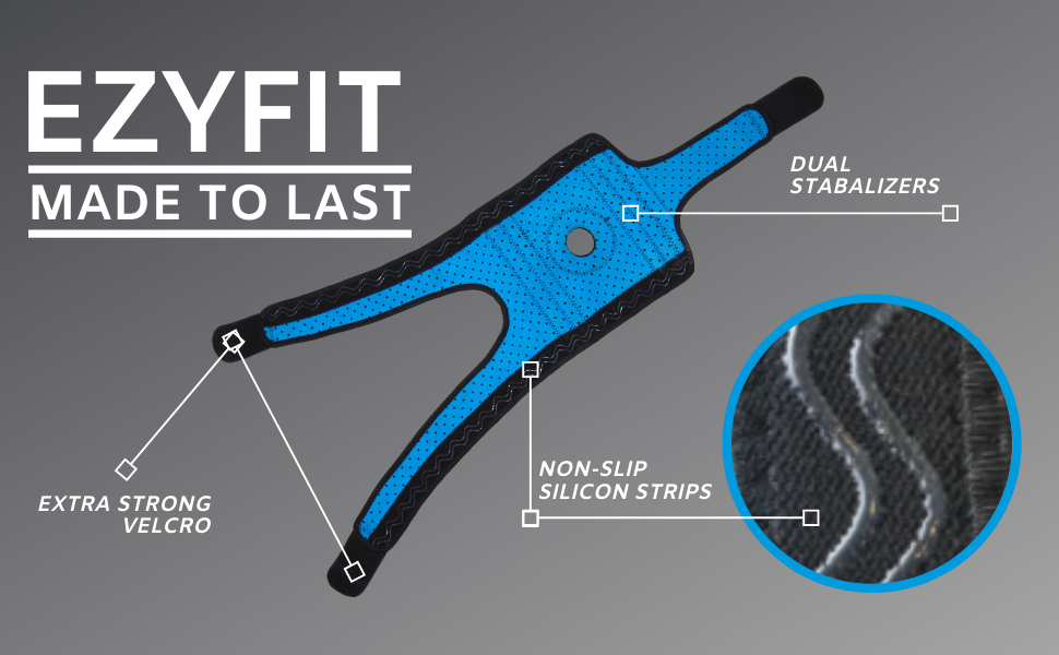 Knee brace that made to last, dual stabilisers, added grip for non-slip and strong velcro