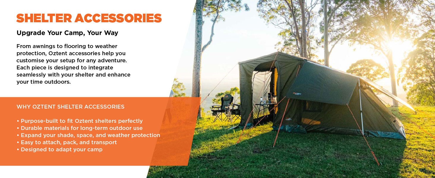 Tent set up in Australian bush