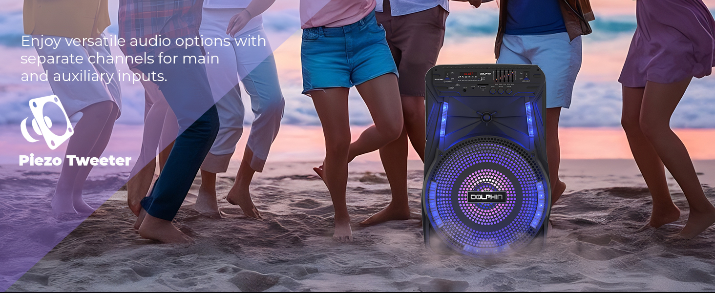 musica potentes tailgate sonido club ultimate pa system lights rechargeable floor watts soeaker