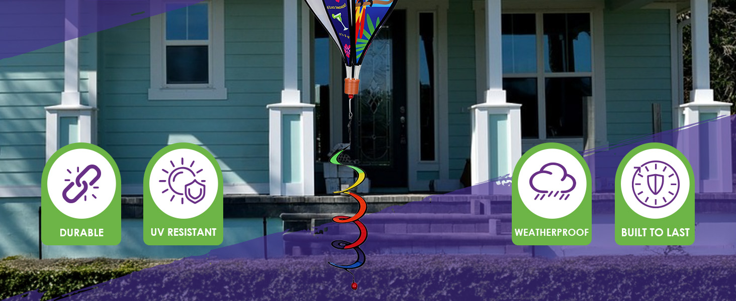 Outdoor yard decoration, garden wind spinner, vibrant design, spinning kinetic sculpture, décor