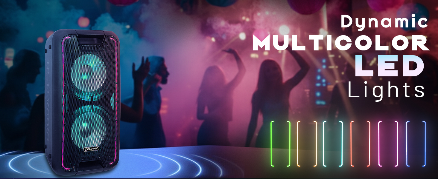 musica potentes tailgate sonido club ultimate pa system lights rechargeable floor watts soeaker