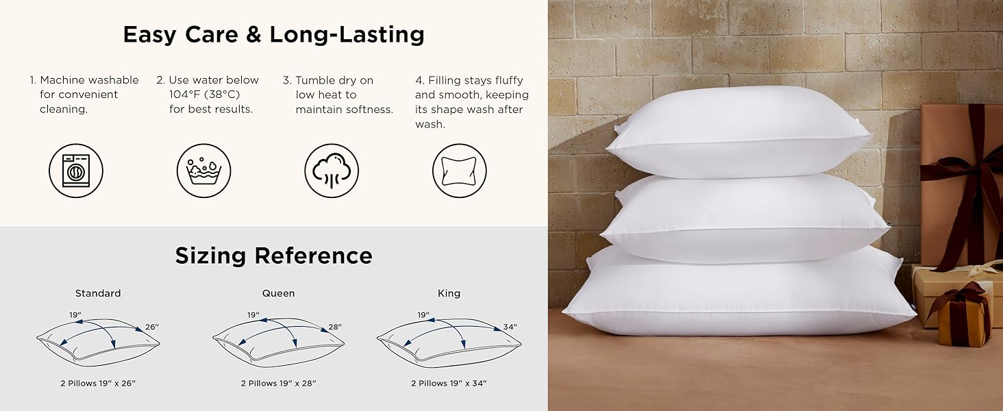 Pillows Queen Size Set of 2