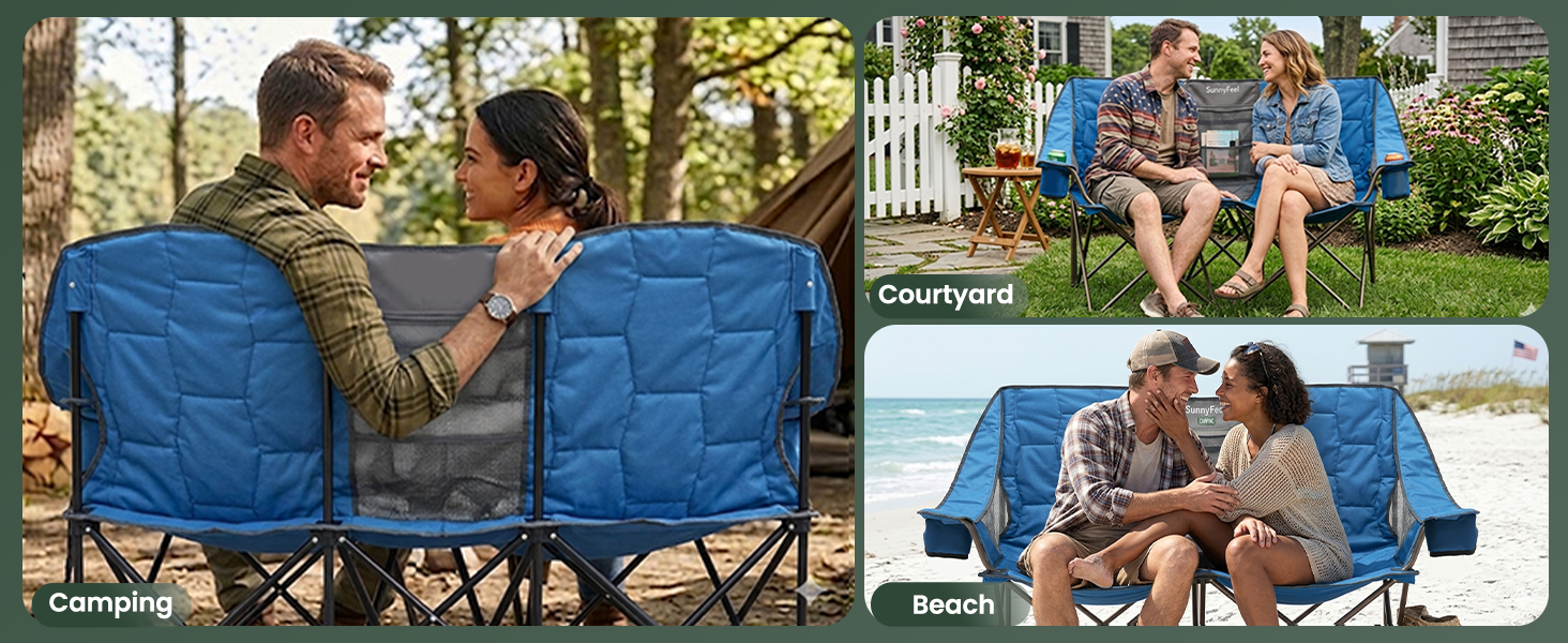 double camping chair for adult
