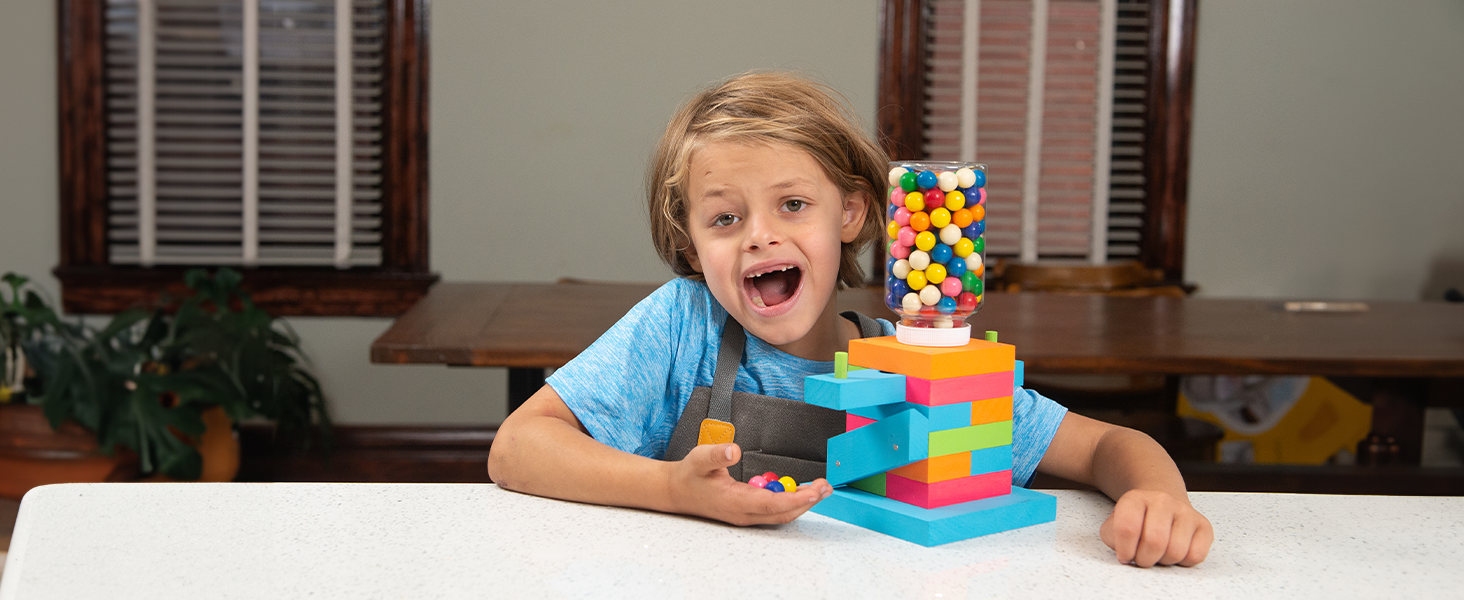Craft a fun candy dispenser while learning key STEAM skills.