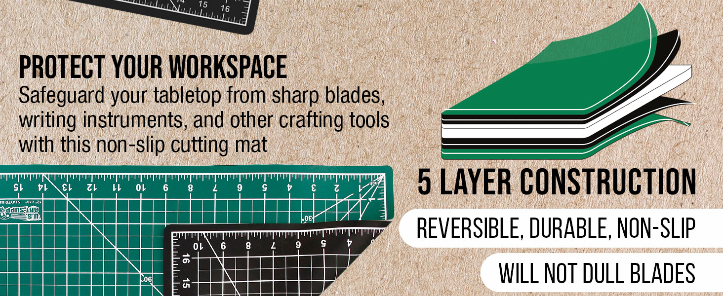 U.S. Art Supply Self Healing Cutting Mats