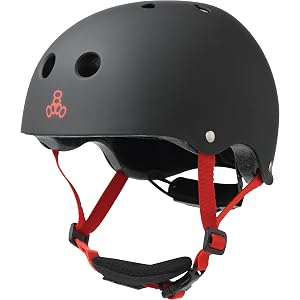 Triple Eight LIL 8 Dual Certified Sweatsaver Kids Skateboard and Bike Helmet with Padded Chin Buckle