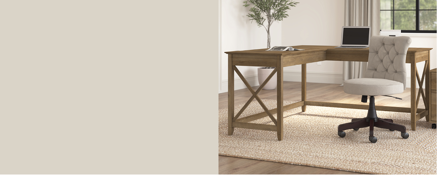 l shaped desk corner computer home office modern farmhouse wood wooden l-shape 60 inch table work pc