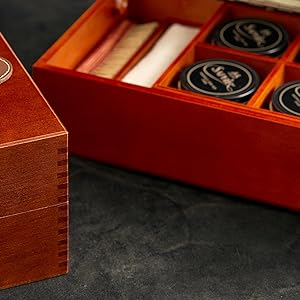 saphir pate de luxe brush box kit