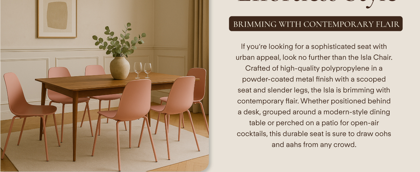 Isla Chair In Pink Blush