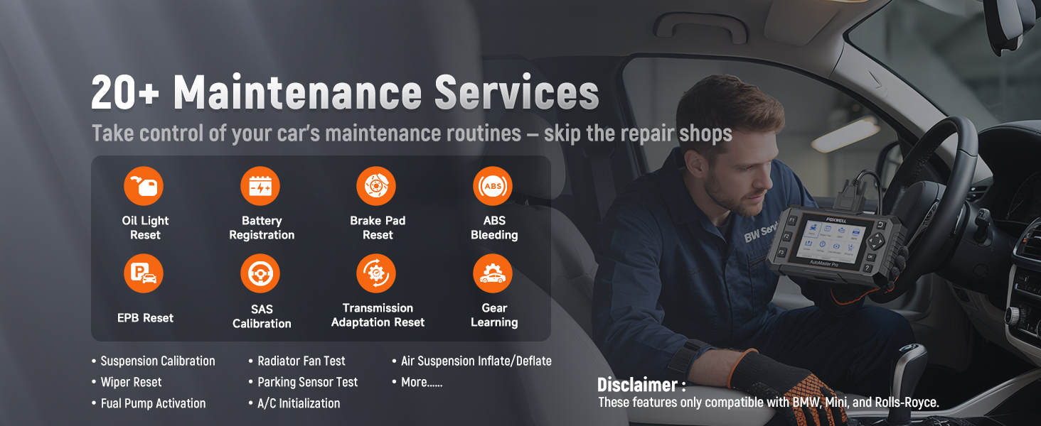 reset maintenance functions