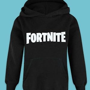 Fortnite Logo Boys Black Hoodie