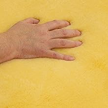 thick sheepskin back elderly baby